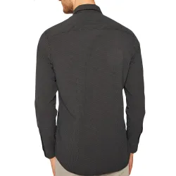 Chemise manches longues homme Guess Style luxe Noir - ZESHOES Chemise manches longues homme Guess Style luxe Noir - ZESHOES