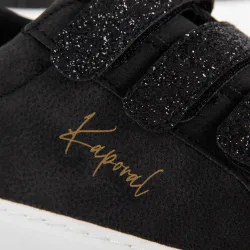 Basket basse femme Kaporal Tippy black Noir - ZESHOES Basket basse femme Kaporal Tippy black Noir - ZESHOES