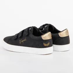 Basket basse femme Kaporal Tippy black Noir - ZESHOES Basket basse femme Kaporal Tippy black Noir - ZESHOES