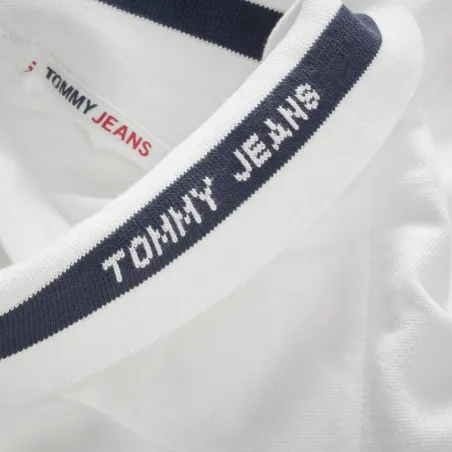 Produits victimes de leur succès Tommy Jeans Blanc Tipped stretch
