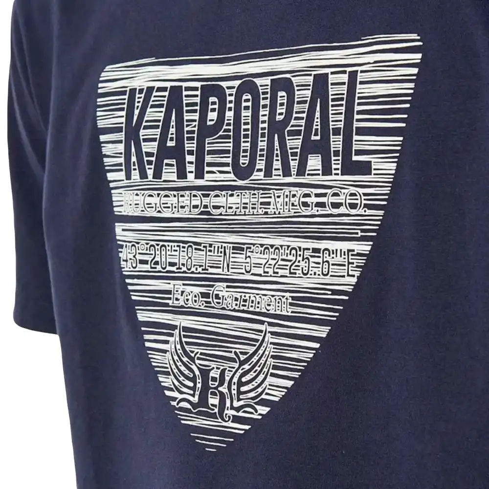 T shirt manche courte homme Kaporal Corty Bleu - ZESHOES T shirt manche courte homme Kaporal Corty Bleu - ZESHOES