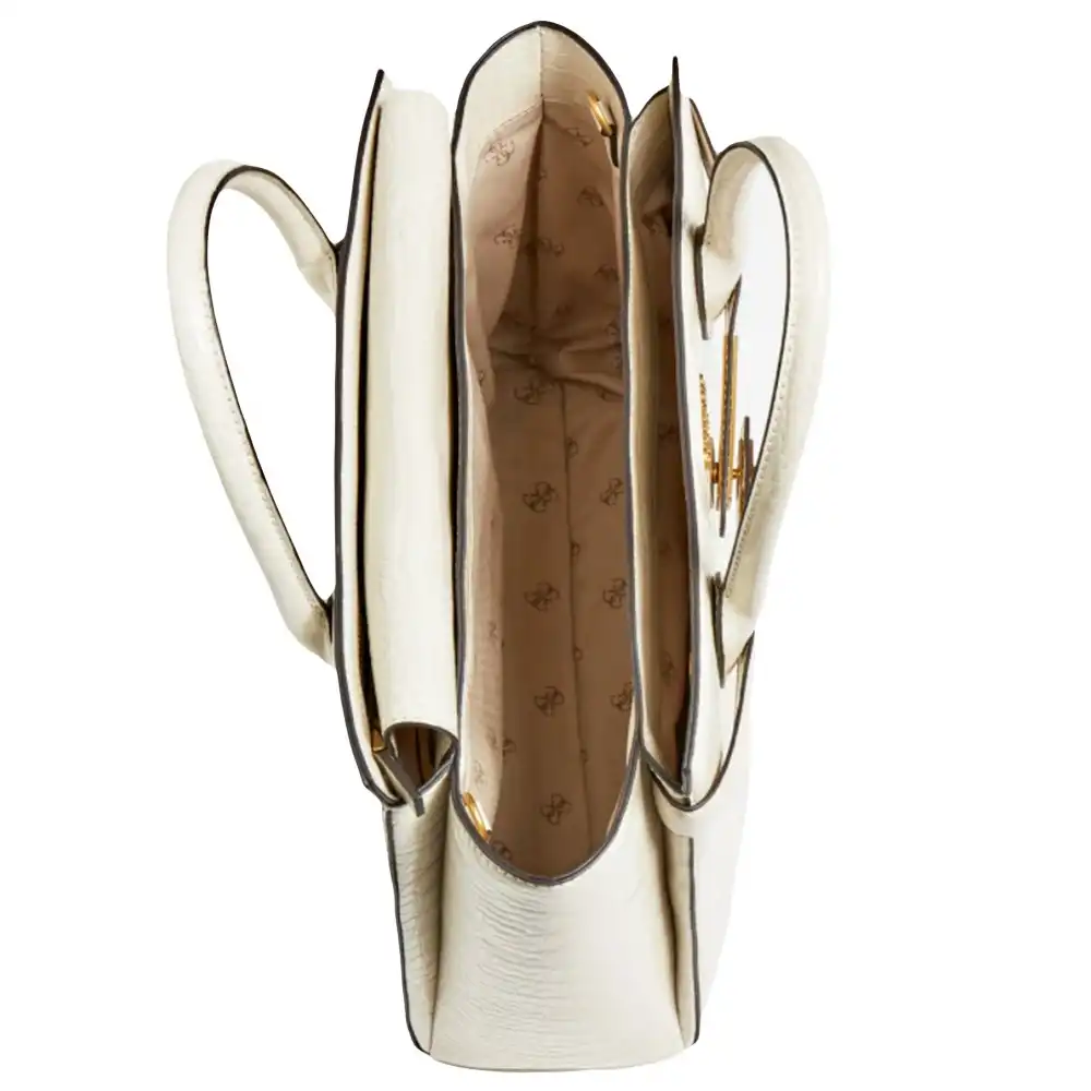 Sac a main femme Guess Original & vintage logo gold Beige - ZESHOES