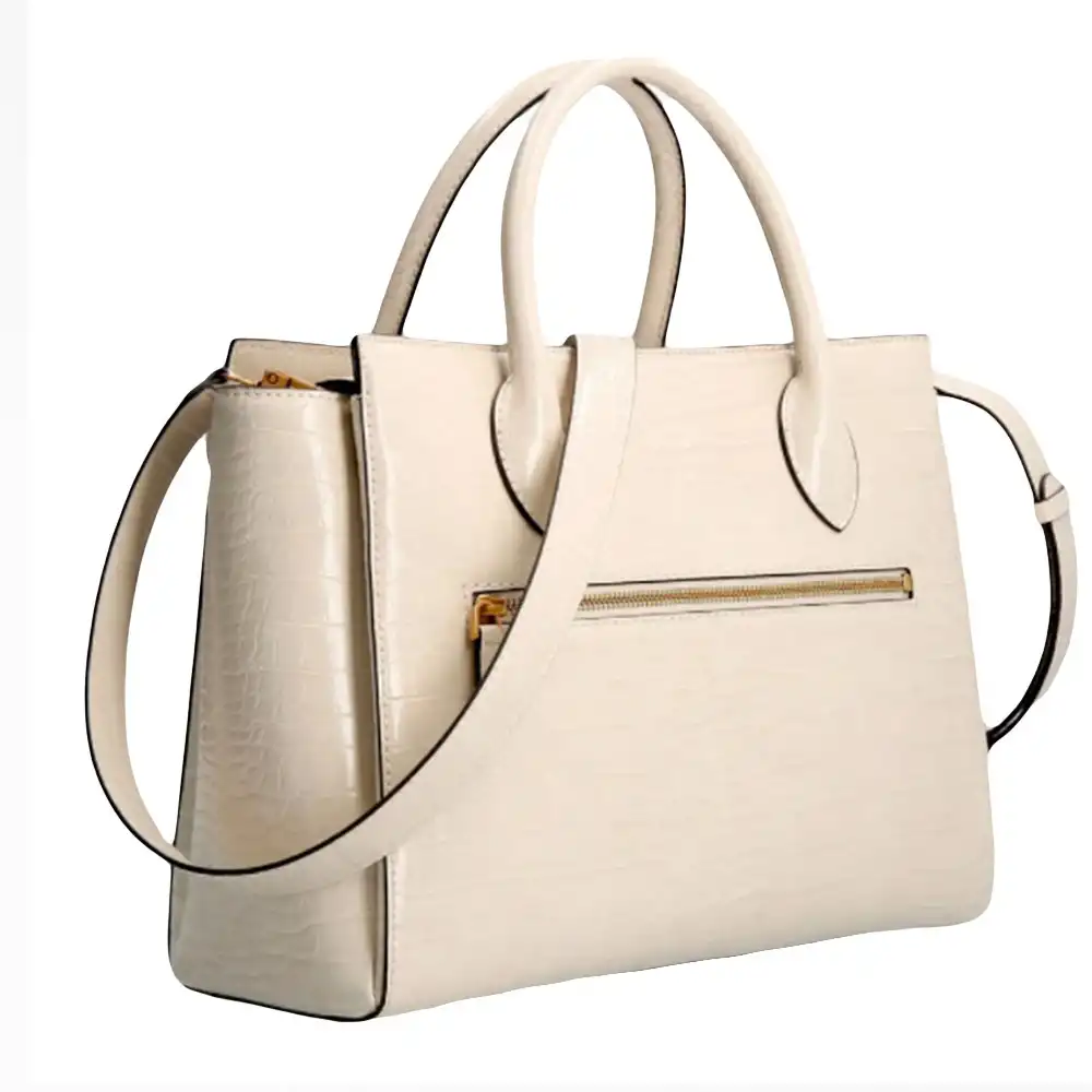 Sac a main femme Guess Original & vintage logo gold Beige - ZESHOES