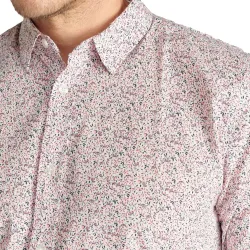 Chemise manches longues homme Le Temps Des Cerises Flowers style Rose - ZESHOES Chemise manches longues homme Le Temps Des Cerises Flowers style Rose - ZESHOES