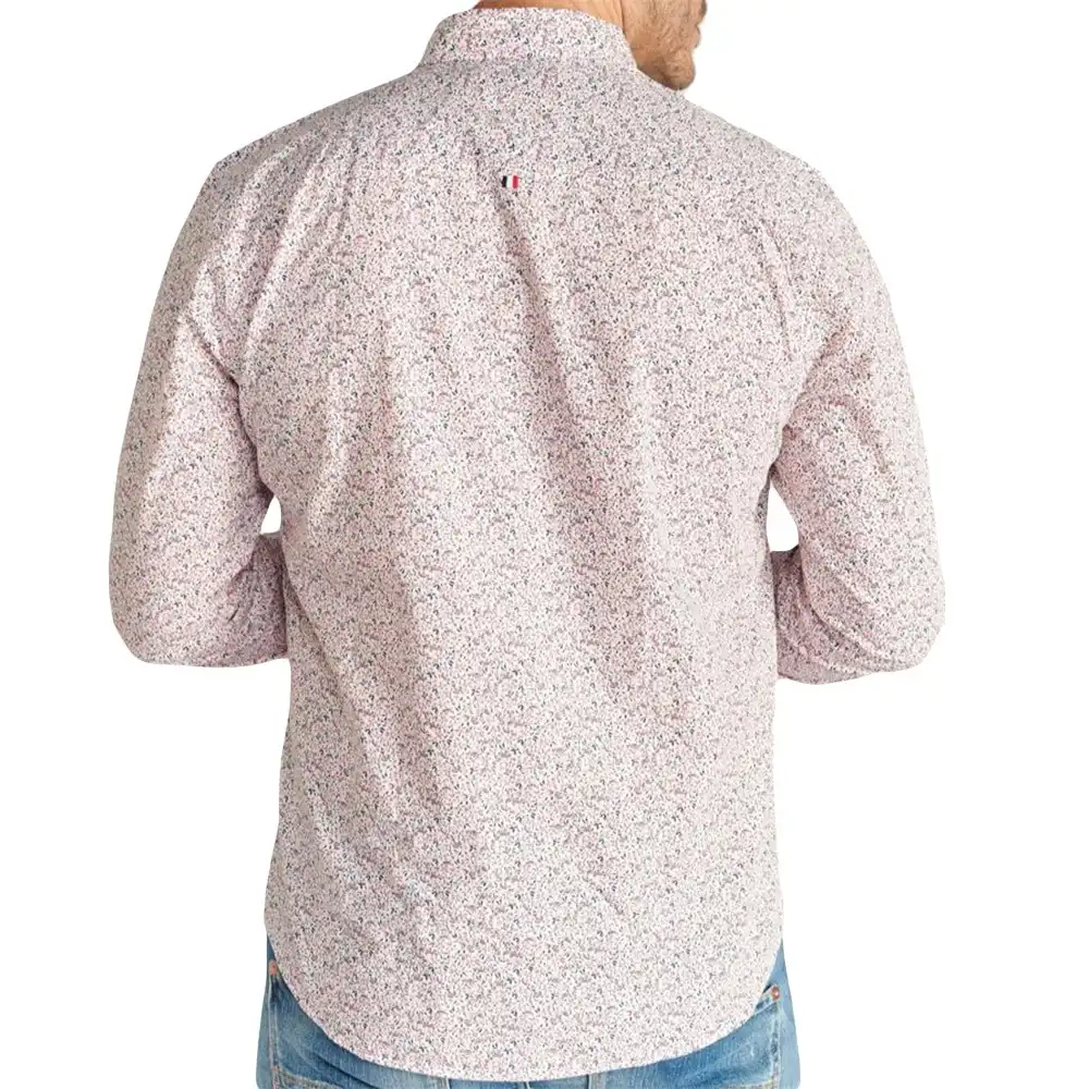 Chemise manches longues homme Le Temps Des Cerises Flowers style Rose - ZESHOES Chemise manches longues homme Le Temps Des Cerises Flowers style Rose - ZESHOES