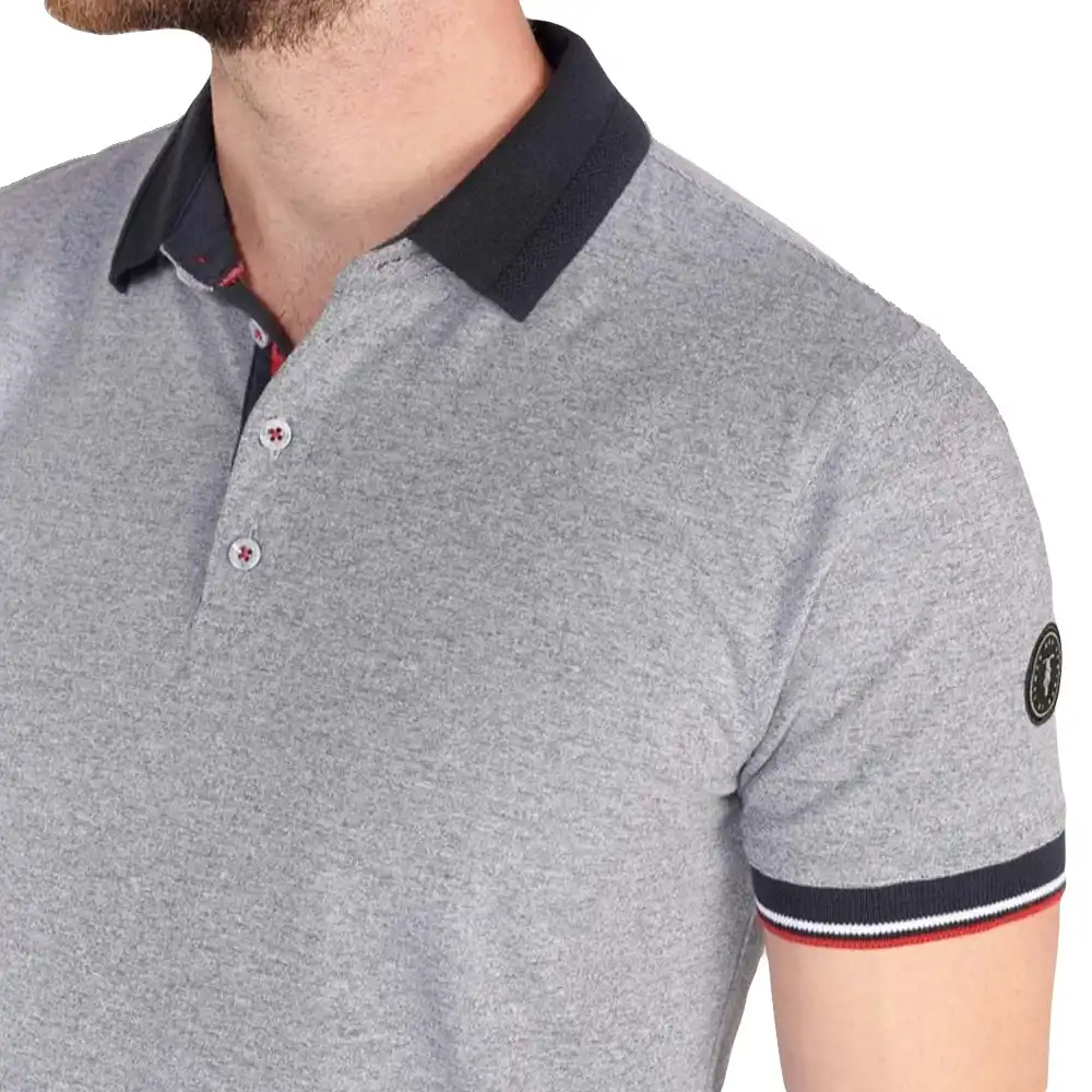 Polo manche courte Le Temps Des Cerises Style galaxy Jeans - ZESHOES