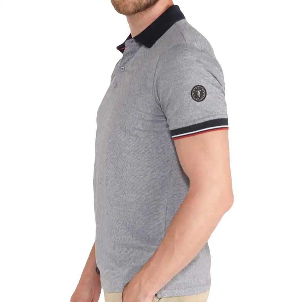 Polo manche courte Le Temps Des Cerises Style galaxy Jeans - ZESHOES