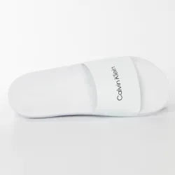 Claquette homme Calvin Klein Original white Blanc - ZESHOES Claquette homme Calvin Klein Original white Blanc - ZESHOES