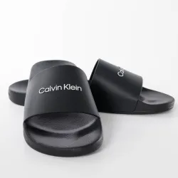 Claquette homme Calvin Klein Original logo Noir - ZESHOES Claquette homme Calvin Klein Original logo Noir - ZESHOES
