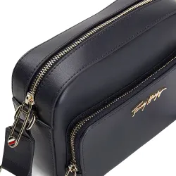 Pochette femme Tommy Jeans Iconic signature Noir - ZESHOES