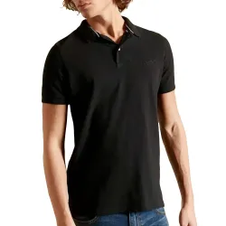Polo manche courte Superdry Classic & vintage Noir - ZESHOES