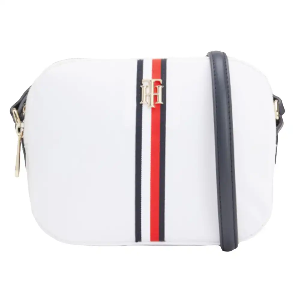 Pochette femme Tommy Jeans Poppy crossover corp Blanc - ZESHOES