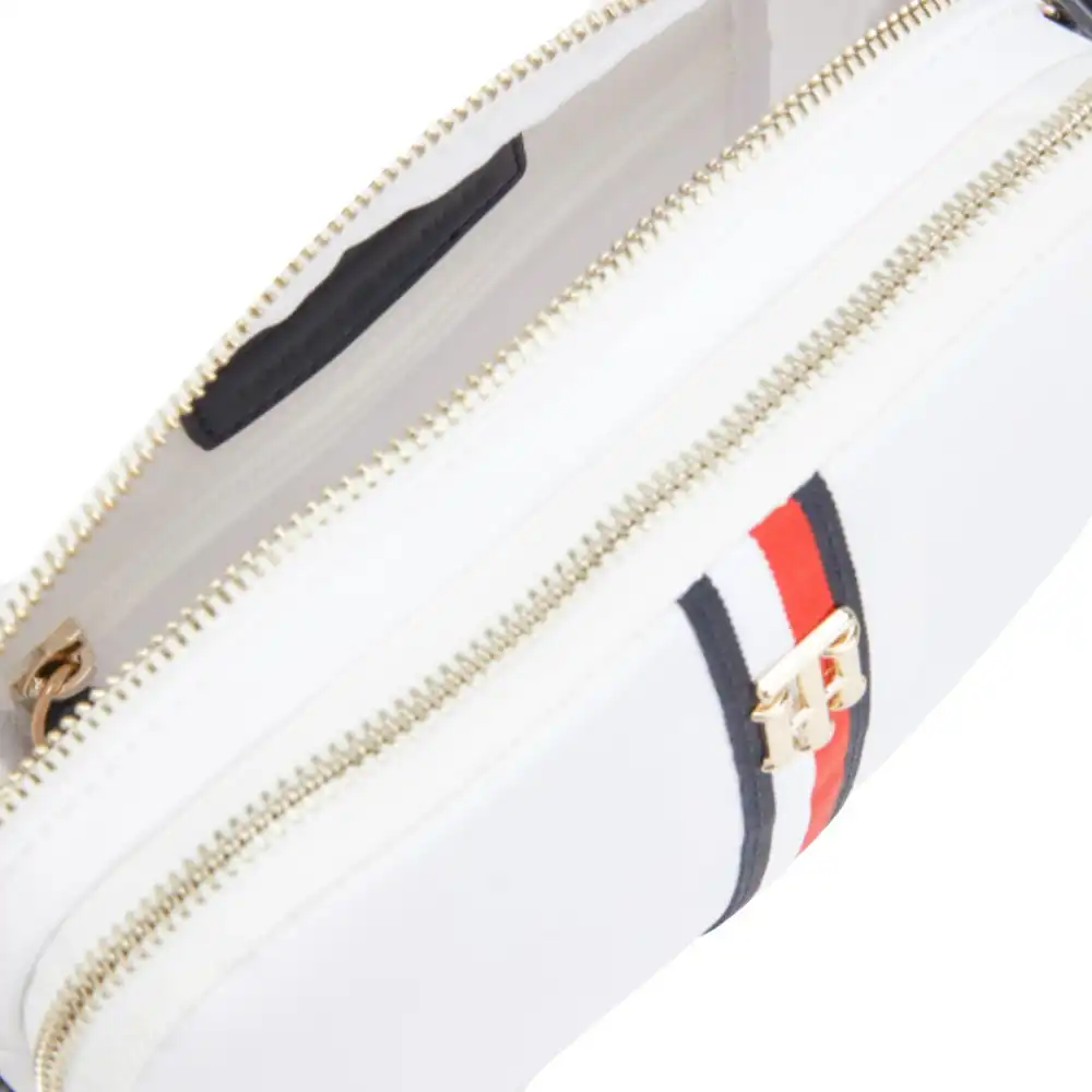 Pochette femme Tommy Jeans Poppy crossover corp Blanc - ZESHOES