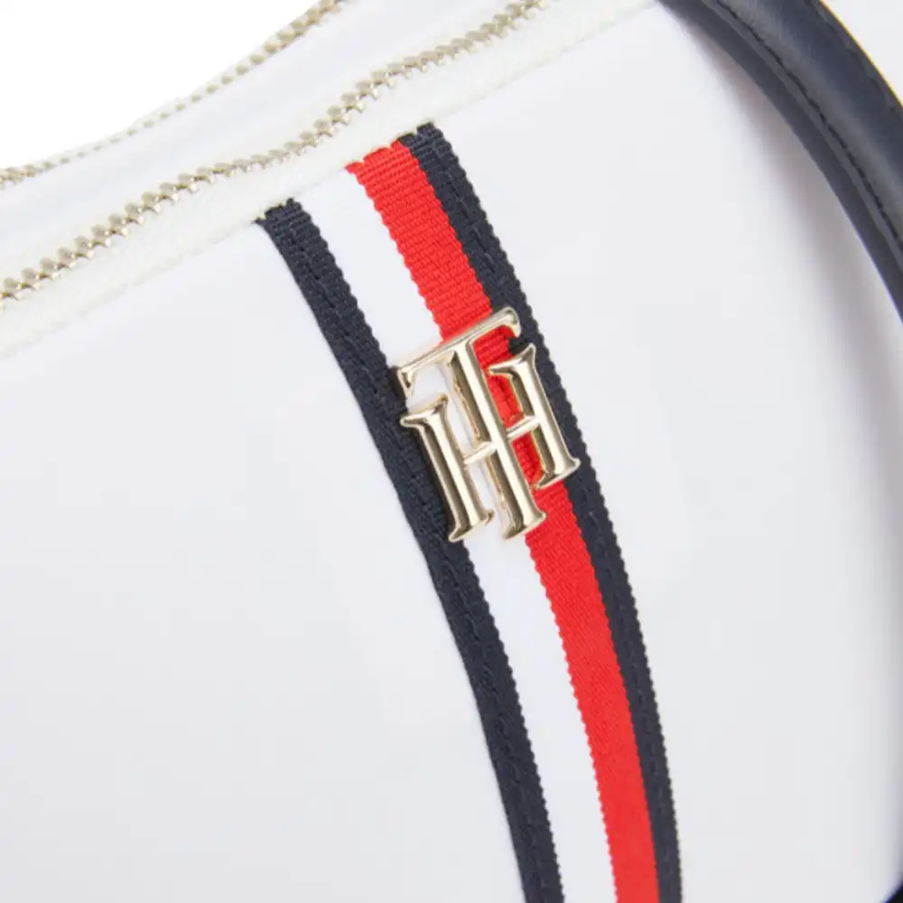 Pochette femme Tommy Jeans Poppy crossover corp Blanc - ZESHOES