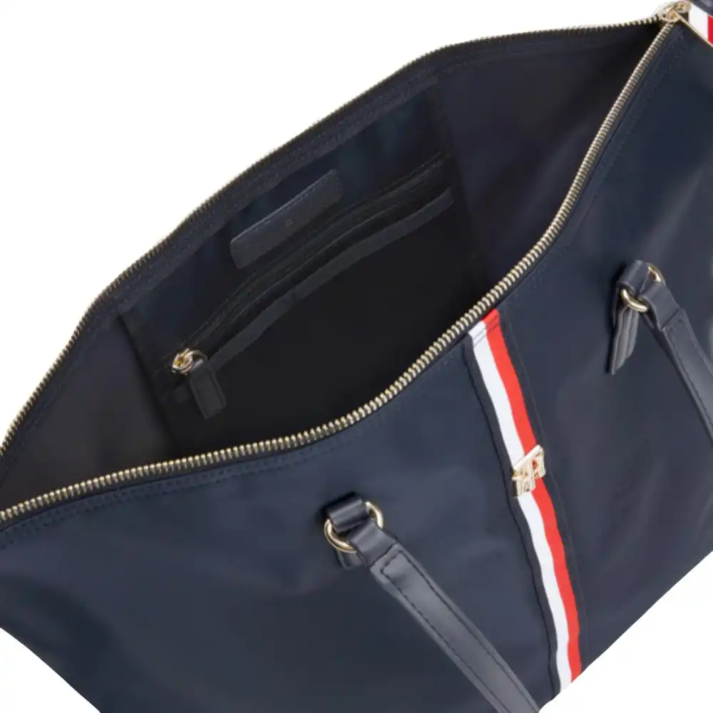 Sac a main femme Tommy Jeans Poppy tote corp Bleu - ZESHOES