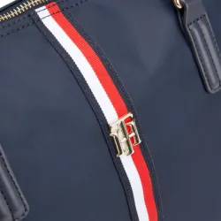 Sac a main femme Tommy Jeans Poppy tote corp Bleu - ZESHOES