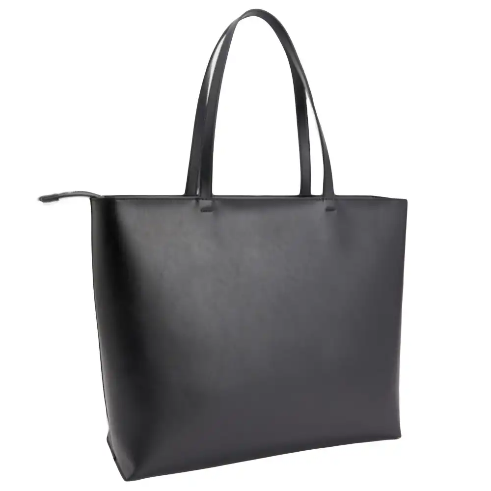 Sac a main femme Tommy Jeans Essential pu tote Noir - ZESHOES