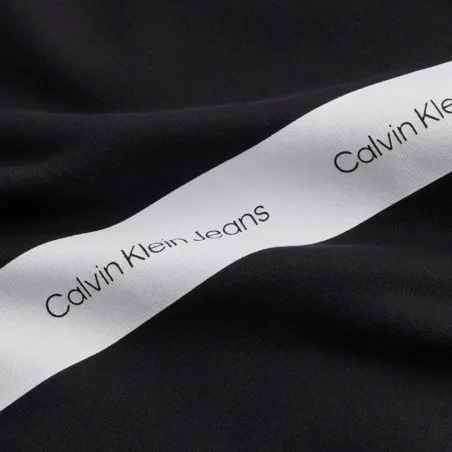 Sweat shirt homme Calvin Klein Noir Stripe