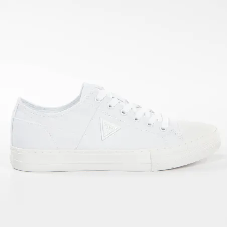 Produits victimes de leur succès Guess Blanc Sneaker classic logo triangle