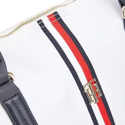 Sac a main femme Tommy Jeans Poppy tote corp Blanc - ZESHOES