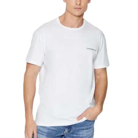 Produits victimes de leur succès Emporio Armani Blanc<br />
Bleu Pack x2 tee shirt
