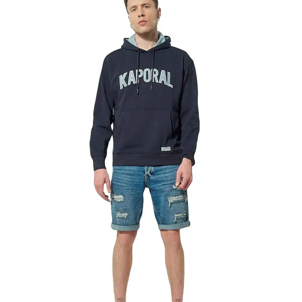 Sweat shirt homme Kaporal Miklo navy Bleu - ZESHOES