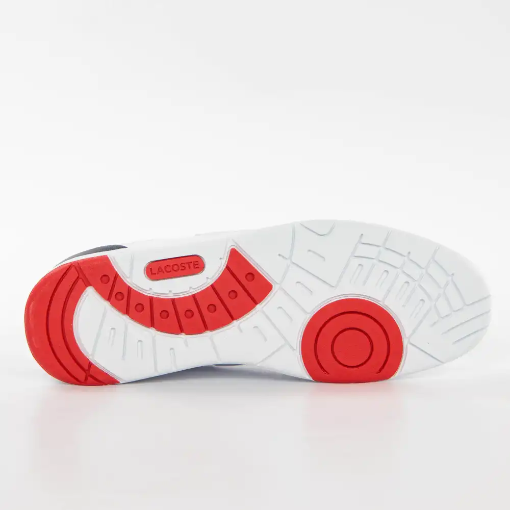 Basket basse homme Lacoste Court cage Blanc - ZESHOES Basket basse homme Lacoste Court cage Blanc - ZESHOES