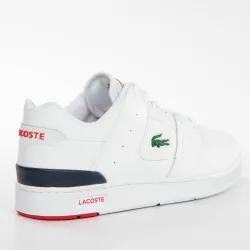 Basket basse homme Lacoste Court cage Blanc - ZESHOES Basket basse homme Lacoste Court cage Blanc - ZESHOES