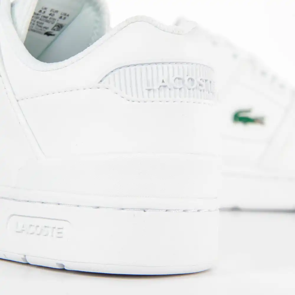 Basket basse homme Lacoste Court cage Blanc - ZESHOES Basket basse homme Lacoste Court cage Blanc - ZESHOES