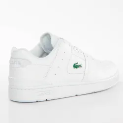 Basket basse femme Lacoste Court cage Blanc - ZESHOES Basket basse femme Lacoste Court cage Blanc - ZESHOES