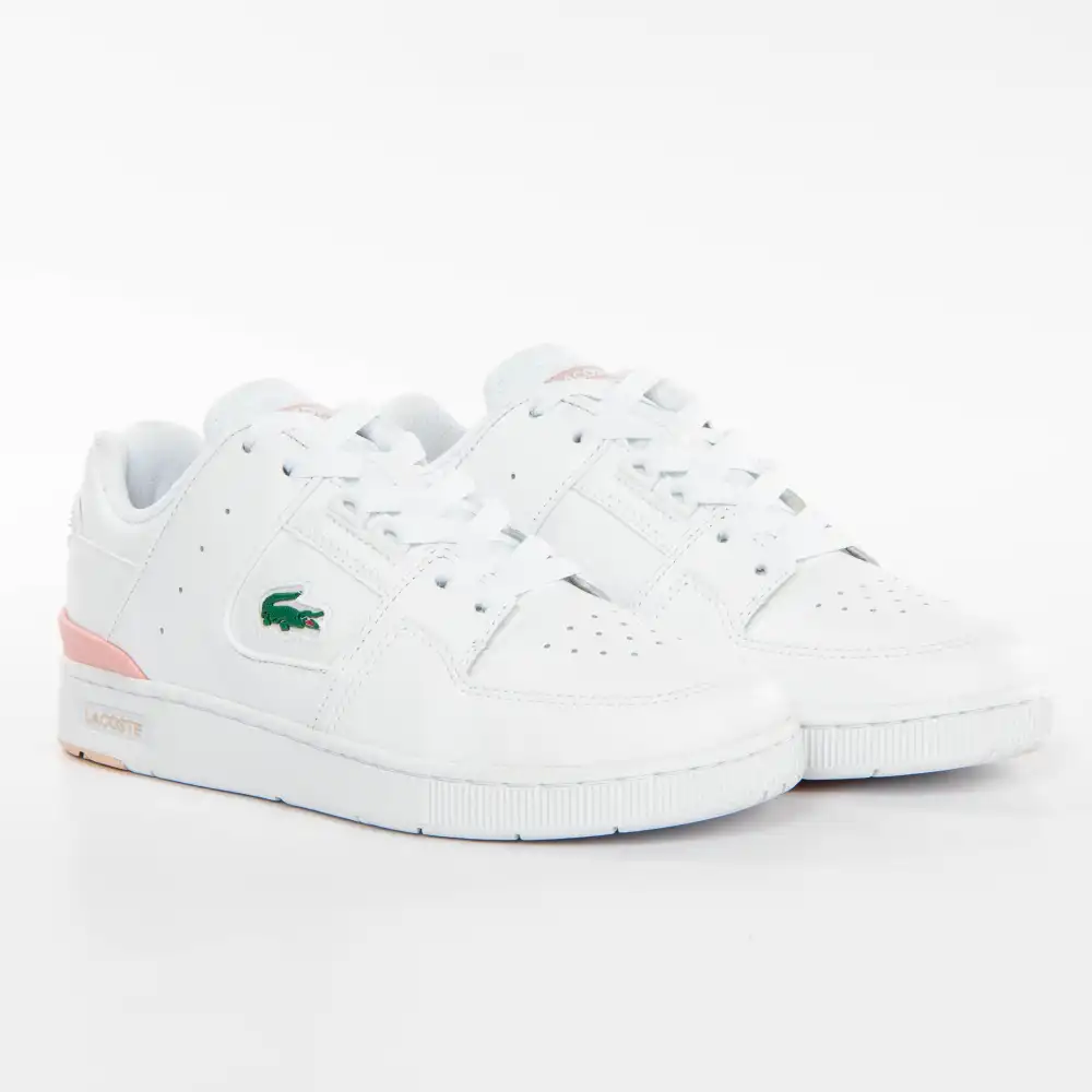 Basket basse femme Lacoste Court cage Blanc - ZESHOES