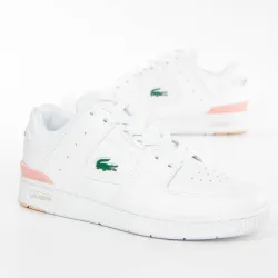 Basket basse femme Lacoste Court cage Blanc - ZESHOES