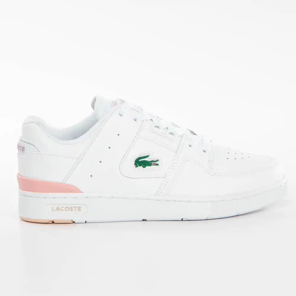 Basket basse femme Lacoste Court cage Blanc - ZESHOES