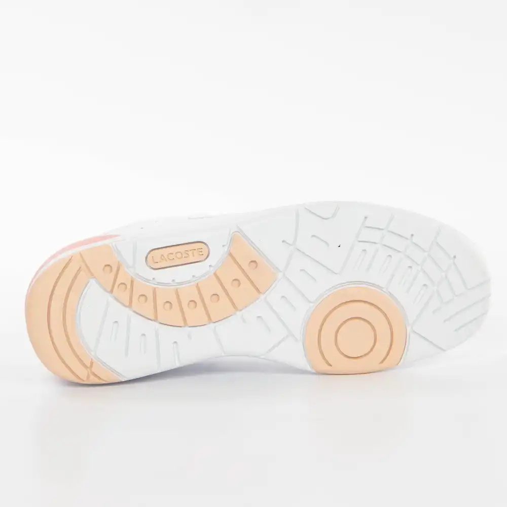 Basket basse femme Lacoste Court cage Blanc - ZESHOES