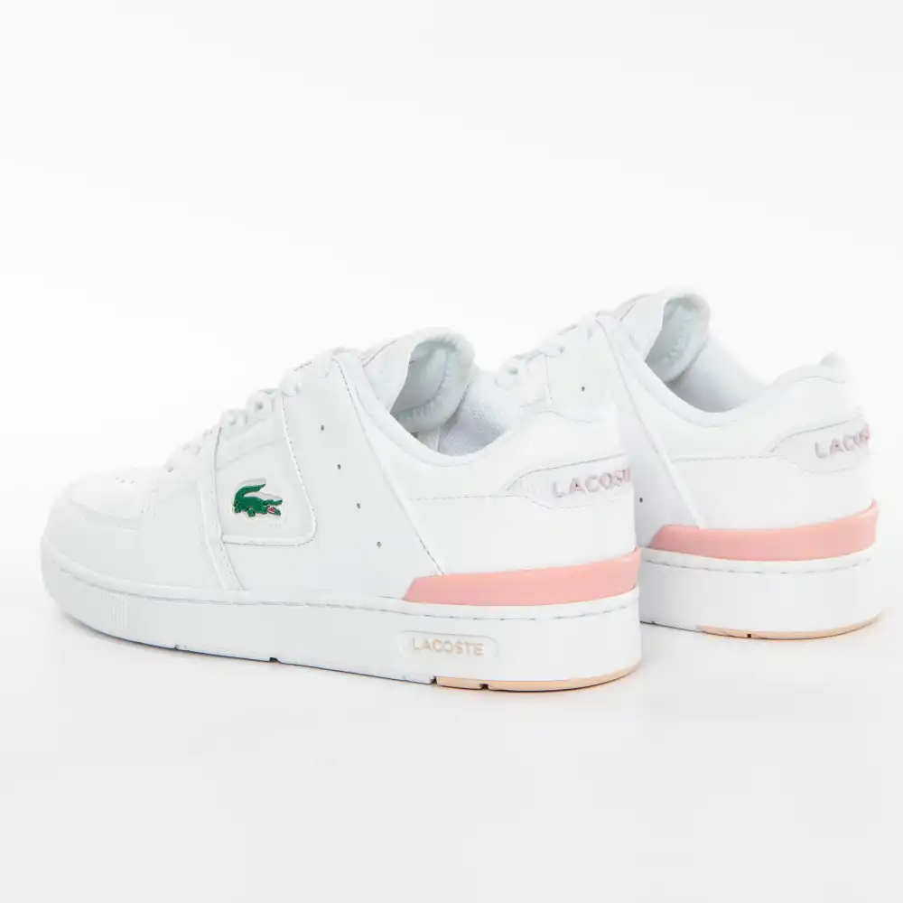 Basket basse femme Lacoste Court cage Blanc - ZESHOES