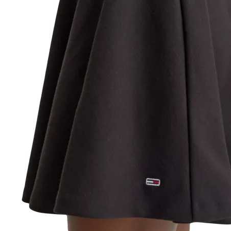 Produits victimes de leur succès Tommy Jeans Noir Logo Wb Mini Circle Skirt