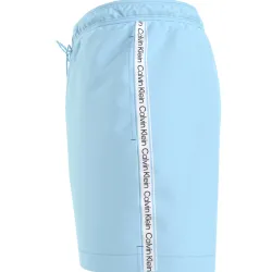Short de bain homme Calvin Klein Medium drawstring Bleu - ZESHOES Short de bain homme Calvin Klein Medium drawstring Bleu - ZESHOES