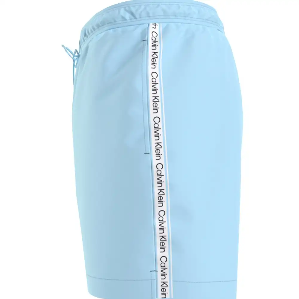 Short de bain homme Calvin Klein Medium drawstring Bleu - ZESHOES Short de bain homme Calvin Klein Medium drawstring Bleu - ZESHOES