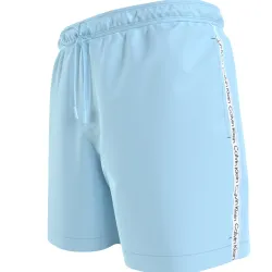 Short de bain homme Calvin Klein Medium drawstring Bleu - ZESHOES Short de bain homme Calvin Klein Medium drawstring Bleu - ZESHOES