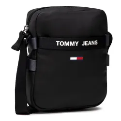 Sacoche homme Tommy Jeans Essentiel twist reporter Noir - ZESHOES Sacoche homme Tommy Jeans Essentiel twist reporter Noir - ZESHOES