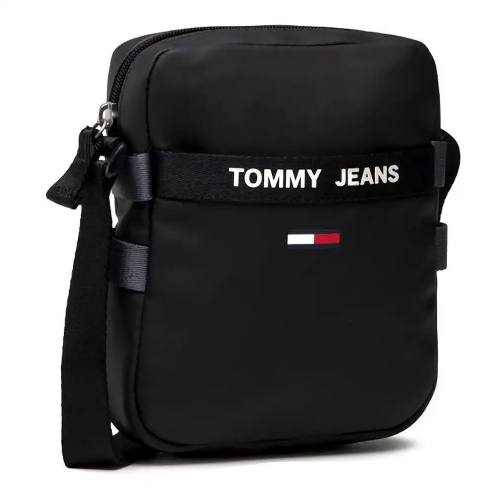 Sacoche homme Tommy Jeans Essentiel twist reporter Noir - ZESHOES Sacoche homme Tommy Jeans Essentiel twist reporter Noir - ZESHOES