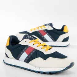 Basket basse homme Tommy Jeans Retro runners Multicolor - ZESHOES