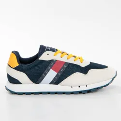 Basket basse homme Tommy Jeans Retro runners Multicolor - ZESHOES