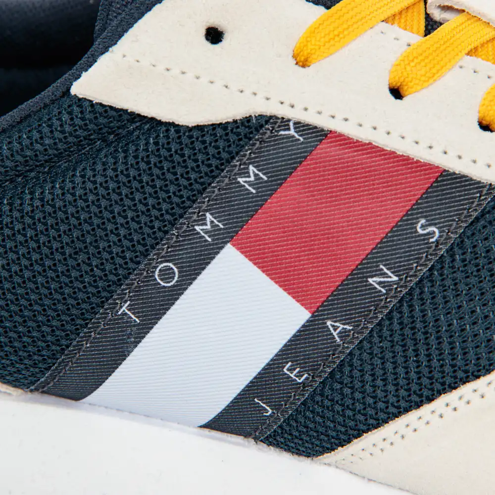 Basket basse homme Tommy Jeans Retro runners Multicolor - ZESHOES