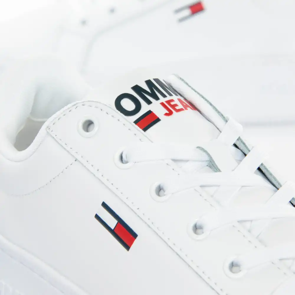 Basket de ville basse femme Tommy Jeans Flatform essential Blanc - ZESHOES