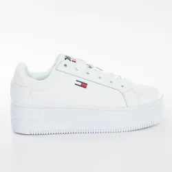 Basket de ville basse femme Tommy Jeans Flatform essential Blanc - ZESHOES