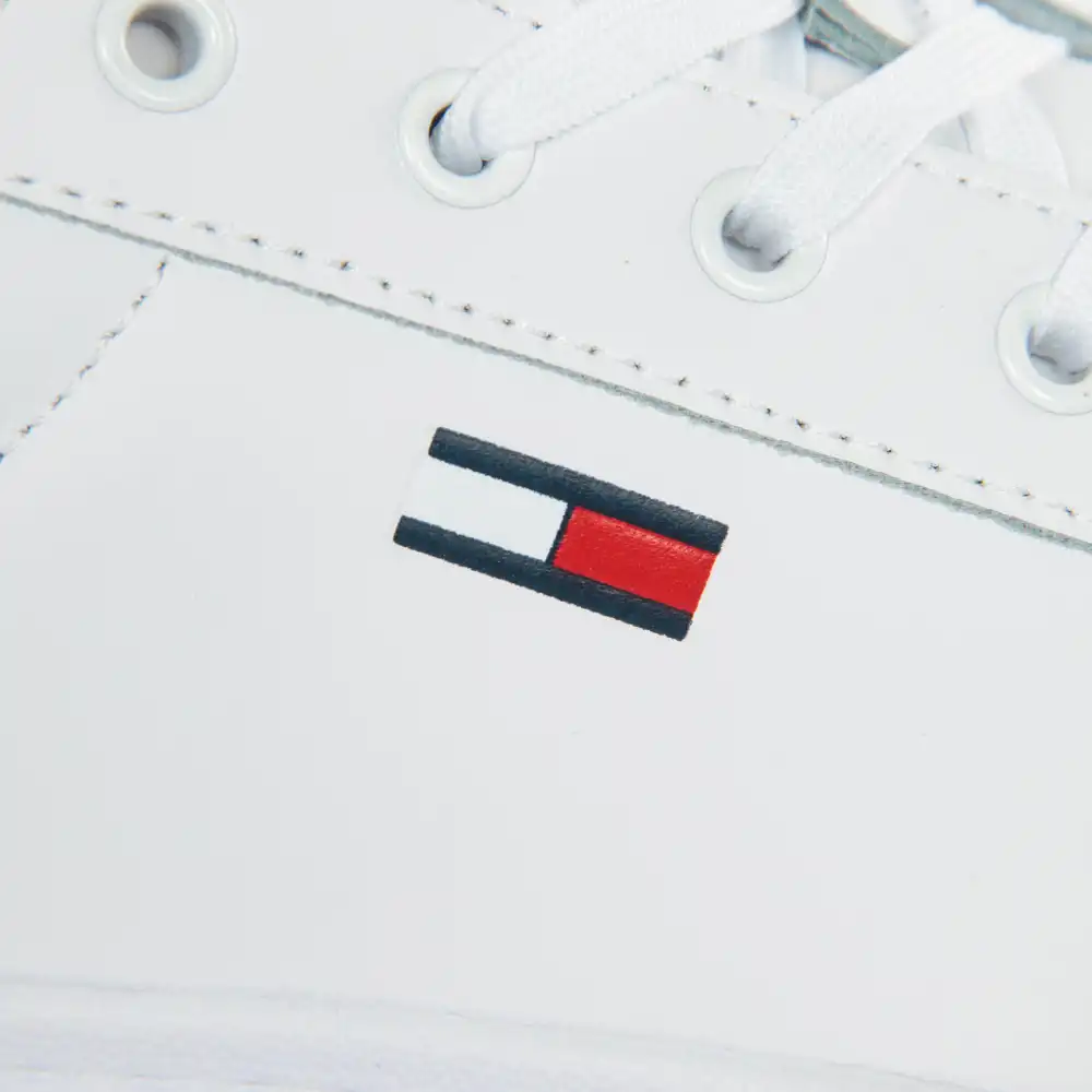 Basket de ville basse femme Tommy Jeans Flatform essential Blanc - ZESHOES