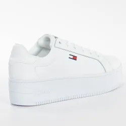 Basket de ville basse femme Tommy Jeans Flatform essential Blanc - ZESHOES