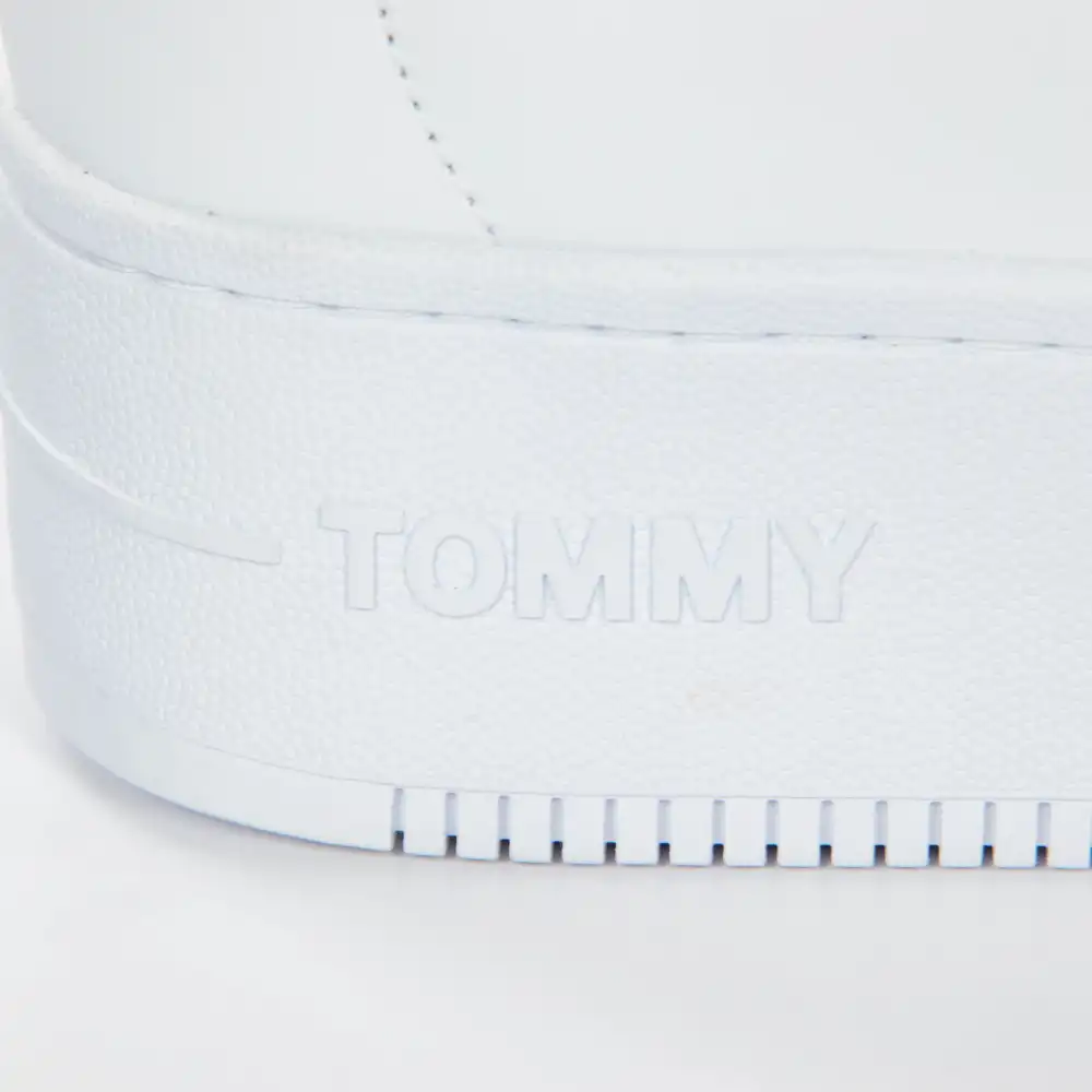 Basket de ville basse femme Tommy Jeans Flatform essential Blanc - ZESHOES