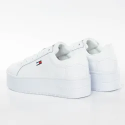Basket de ville basse femme Tommy Jeans Flatform essential Blanc - ZESHOES